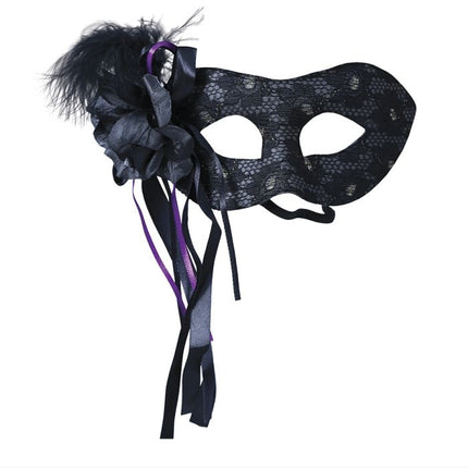 Svart ögonmask Fjäder