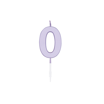 0-års-ljus, lila, 4,5 cm