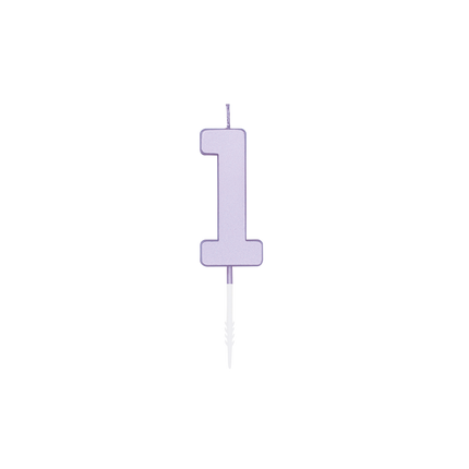 1-års-ljus, lila, 4,5 cm