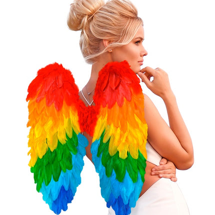 FJÄDERVINGAR REGNBÅGE HOPFÄLLBAR 50 X 50 CM