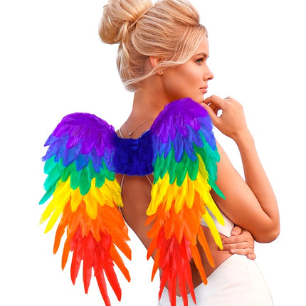 FJÄDERVINGAR REGNBÅGE HOPFÄLLBAR 50 X 50 CM