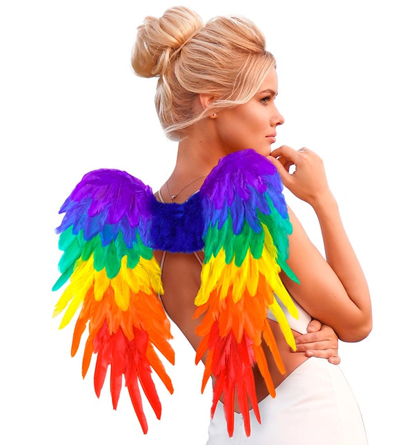 FJÄDERVINGAR REGNBÅGE HOPFÄLLBAR 50 X 50 CM