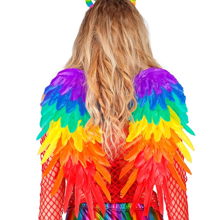 FJÄDERVINGAR REGNBÅGE HOPFÄLLBAR 50 X 50 CM