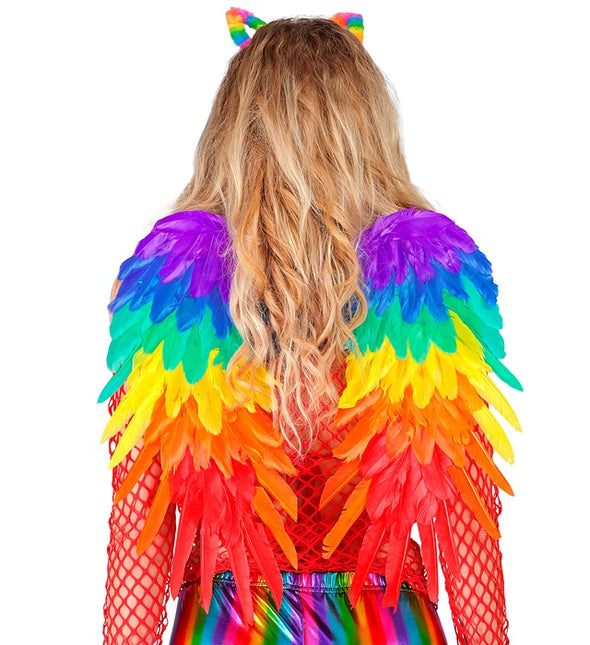 FJÄDERVINGAR REGNBÅGE HOPFÄLLBAR 50 X 50 CM