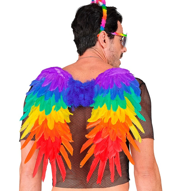 FJÄDERVINGAR REGNBÅGE HOPFÄLLBAR 50 X 50 CM