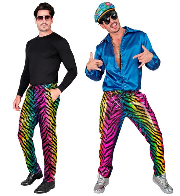 PAILLETTER BROEK REGENBOOG TIGER Vuxen