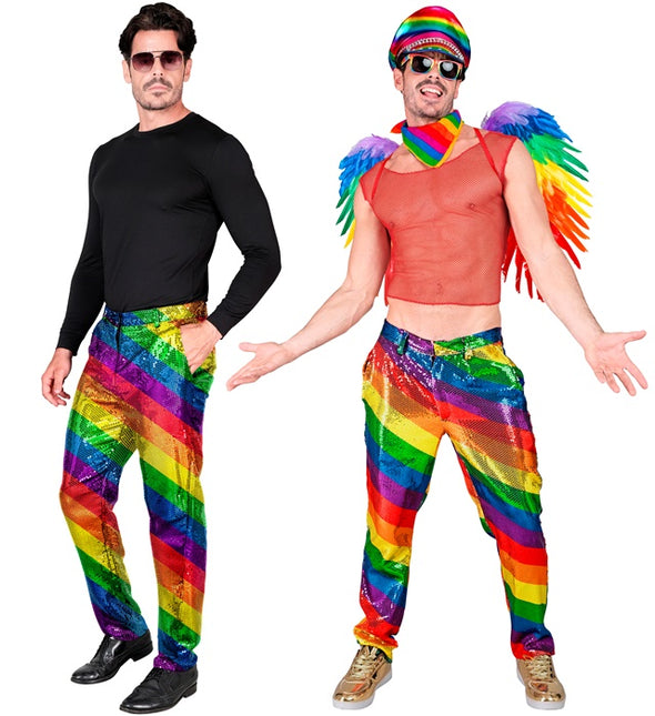 PALJETTBYXOR REGNBÅGE