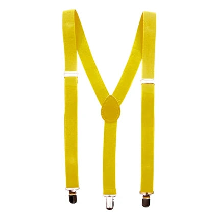 Gula hängslen, enfärgade