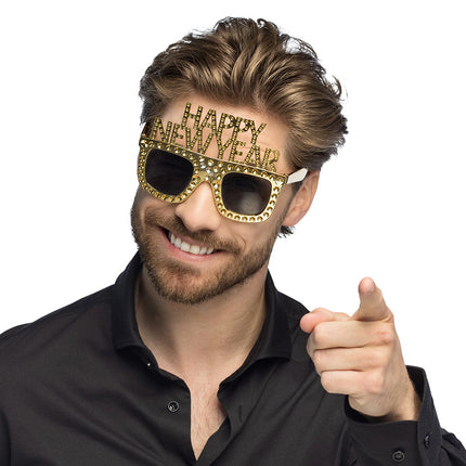 Gott Nytt År Glasögon Guld