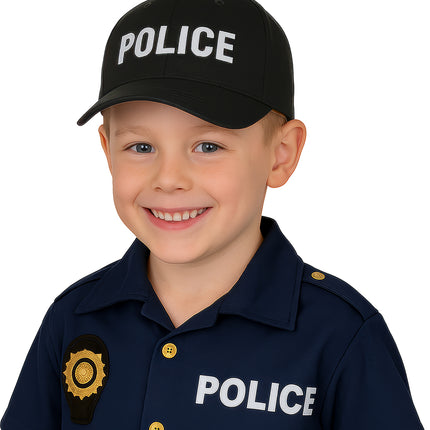 Svart keps för barn – polis