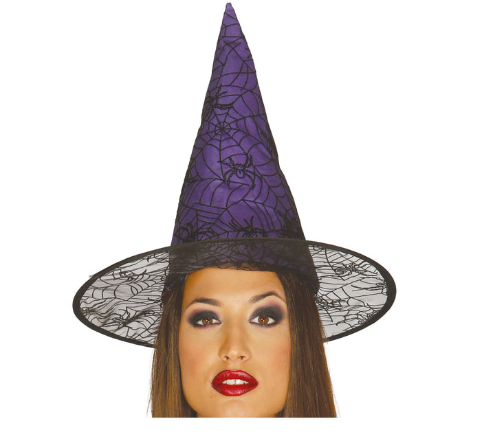 Lila hatt häxa spindel