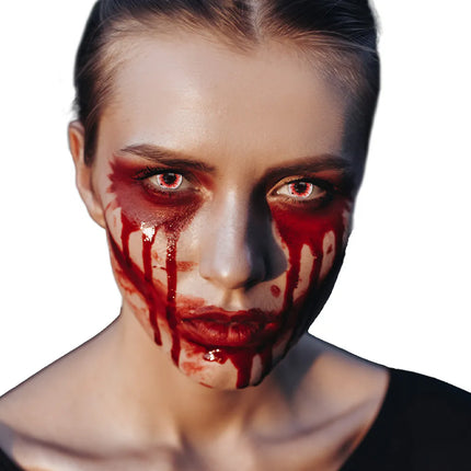 Ett par 3-månaderslinser Blood splatter