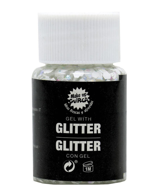 Vit glittergel 20g