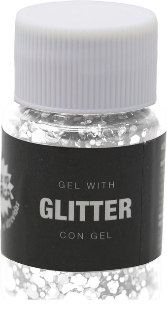 Vit glittergel 20g