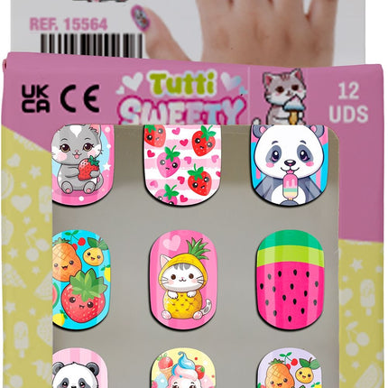 Färgade konstnaglar för barn – Tutti Sweety