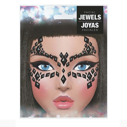 Svart ansikte klistermärken fladdermus 30x14 cm