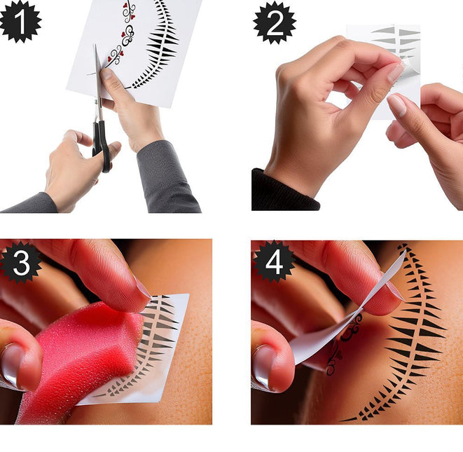 Dia De Los Muertos Ansikte Klistermärken 30x14 cm