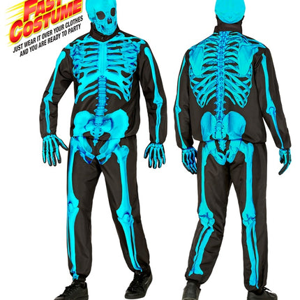 NEON SKELETT KOSTYM