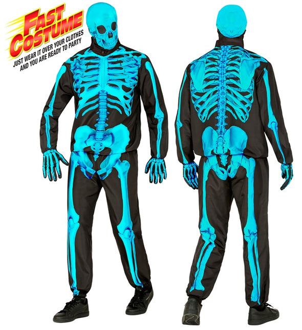 NEON SKELETT KOSTYM