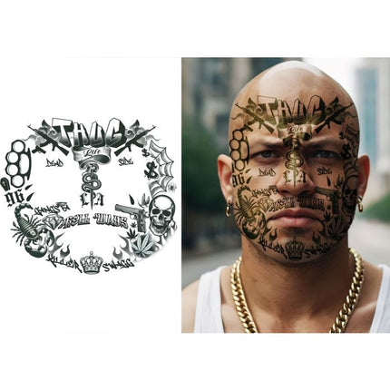 Halloween Nep Tattoo Thug Life 22cm