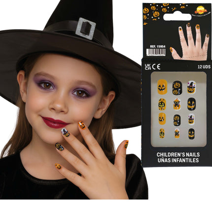 Halloween-konstnaglar för barn