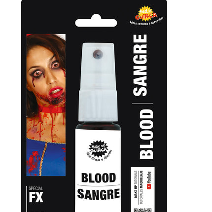 Halloween-spray med fejkblod
