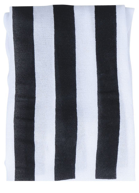 Randiga strumpbyxor Svart Vit