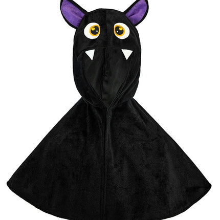 PLYSCHPONCHO MED HATT FLADDERMUS