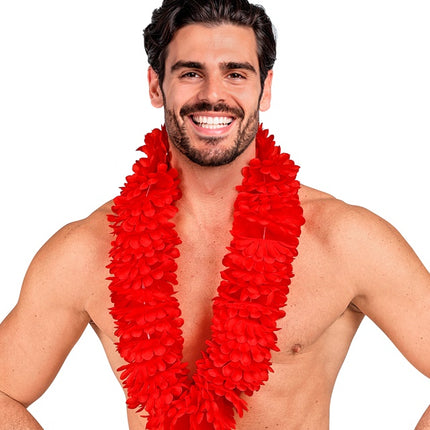 Röd Hawaii-krans