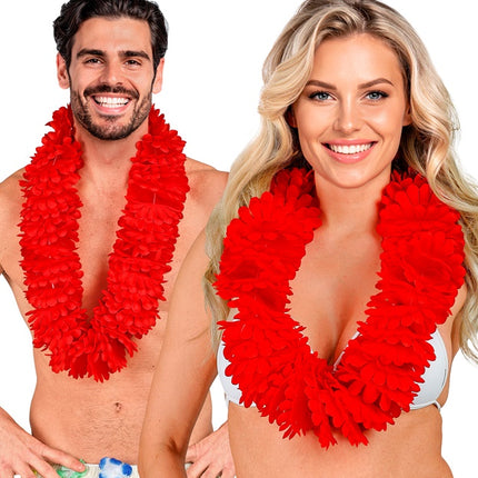 Röd Hawaii-krans