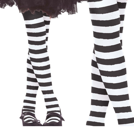 Vita strumpbyxor Randigt Barn
