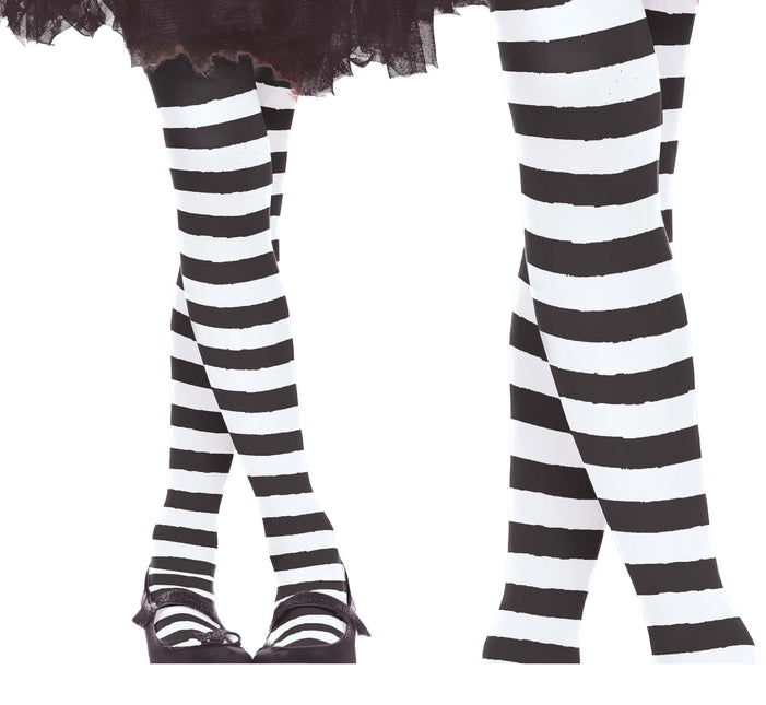 Vita strumpbyxor Randigt Barn