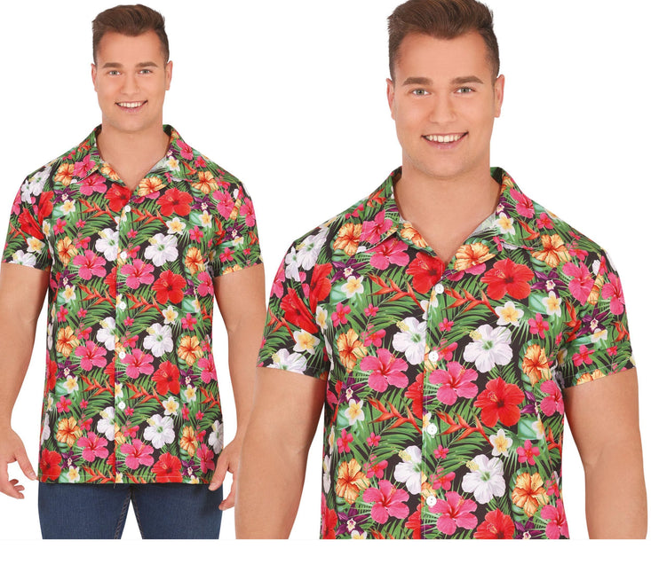 Hawaii Blus Blommor för män