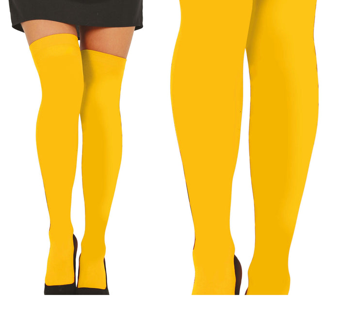 Blå Gula Strumpor Gula