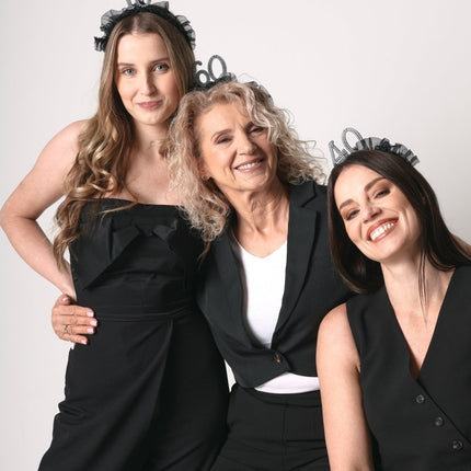 18 Jaar Haarband Zwart van Partydeco koop je bij Partywinkel