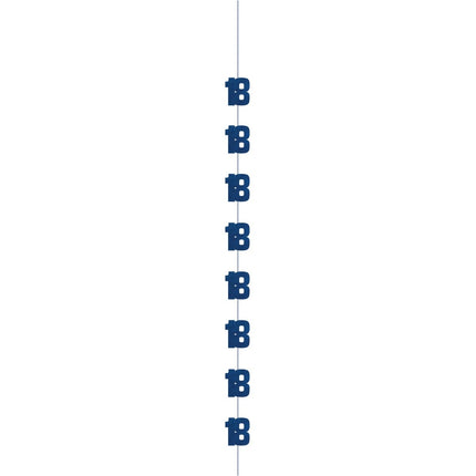 18 Jaar Hangdecoratie Blauw 1,52m van Unique koop je bij Partywinkel