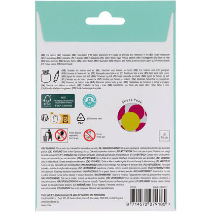 18 Jaar Helium Ballon Leeg 45cm van Folat koop je bij Partywinkel