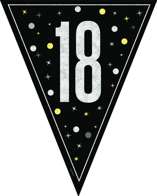 18 Jaar Vlag 2,74m van Unique koop je bij Partywinkel