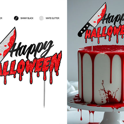 Halloween Taarttopper Glitter