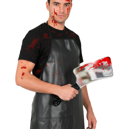 Halloween-leksakskniv med blod, 33 cm