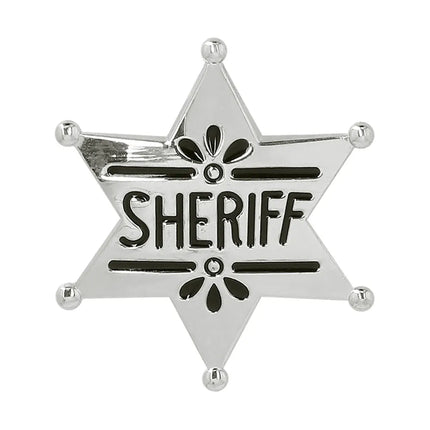 Metallbricka med texten ”Sheriff”