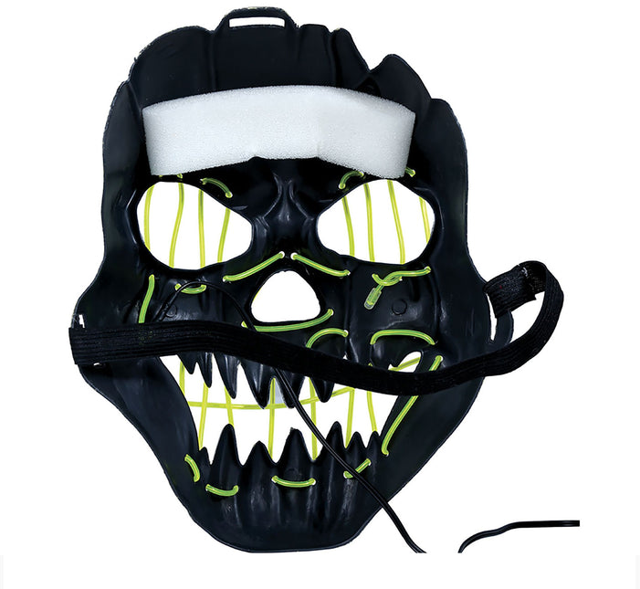 Halloween Mask Leende Med Ljus