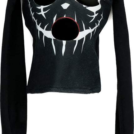 Halloween-mask – svart kanin