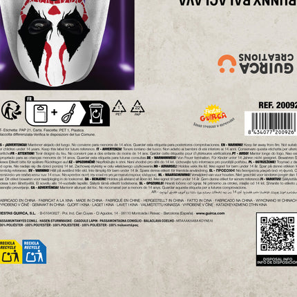 Halloween-mask: Vit kanin