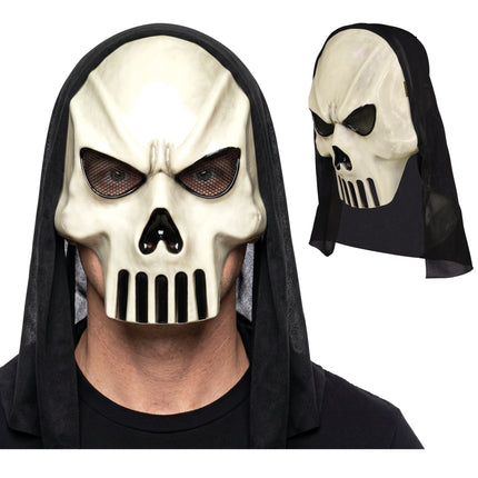 Halloween-mask – Vit spöke