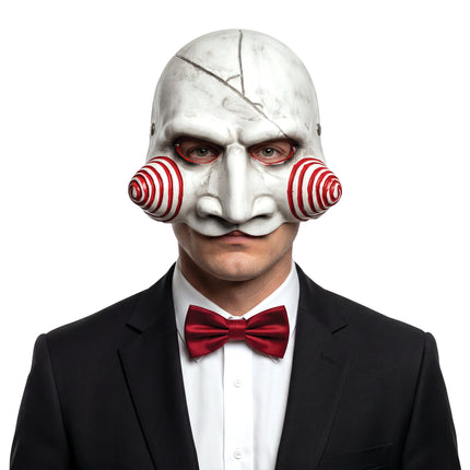 Halloween-mask, vit docka