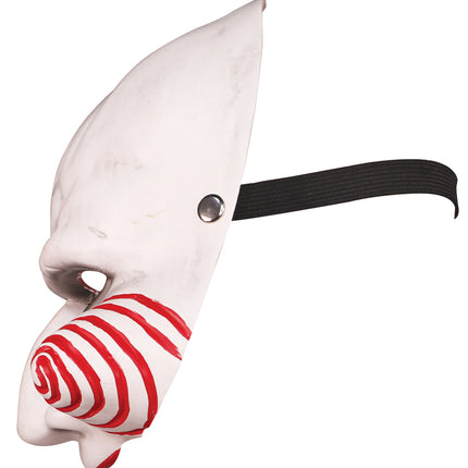 Halloween-mask, vit docka