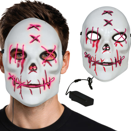 Halloween-mask ”Sinister” med belysning
