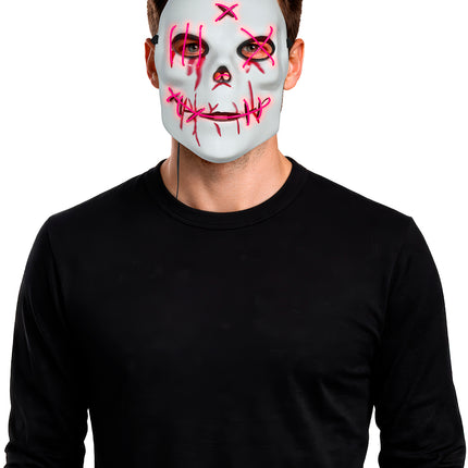 Halloween-mask ”Sinister” med belysning