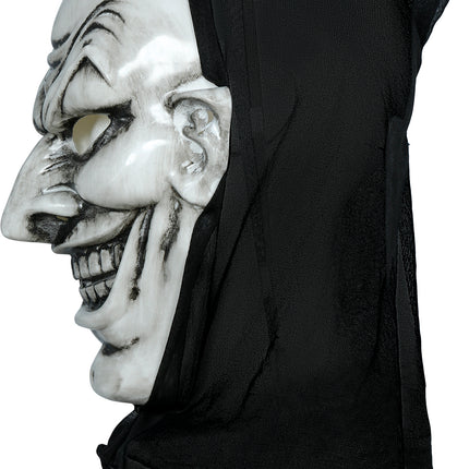Halloween-mask, svart och vit, vampyr